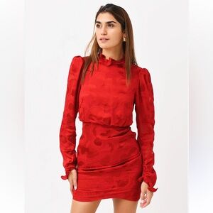 Saloni Rina B dress in Brandy red